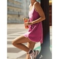 thumbnail image 2 of Vestido Athlisan Summer Athletic sin mangas para mujer Rosered-L, 2 of 5