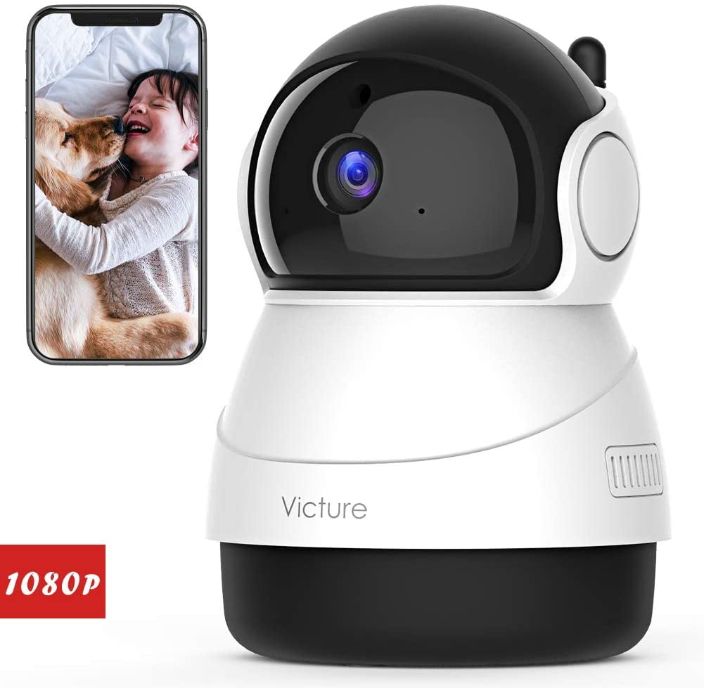 Victure 1080P Baby Monitor Pet Camera with Motion& Sound Detection 2-Way Audio WiFi Camera 