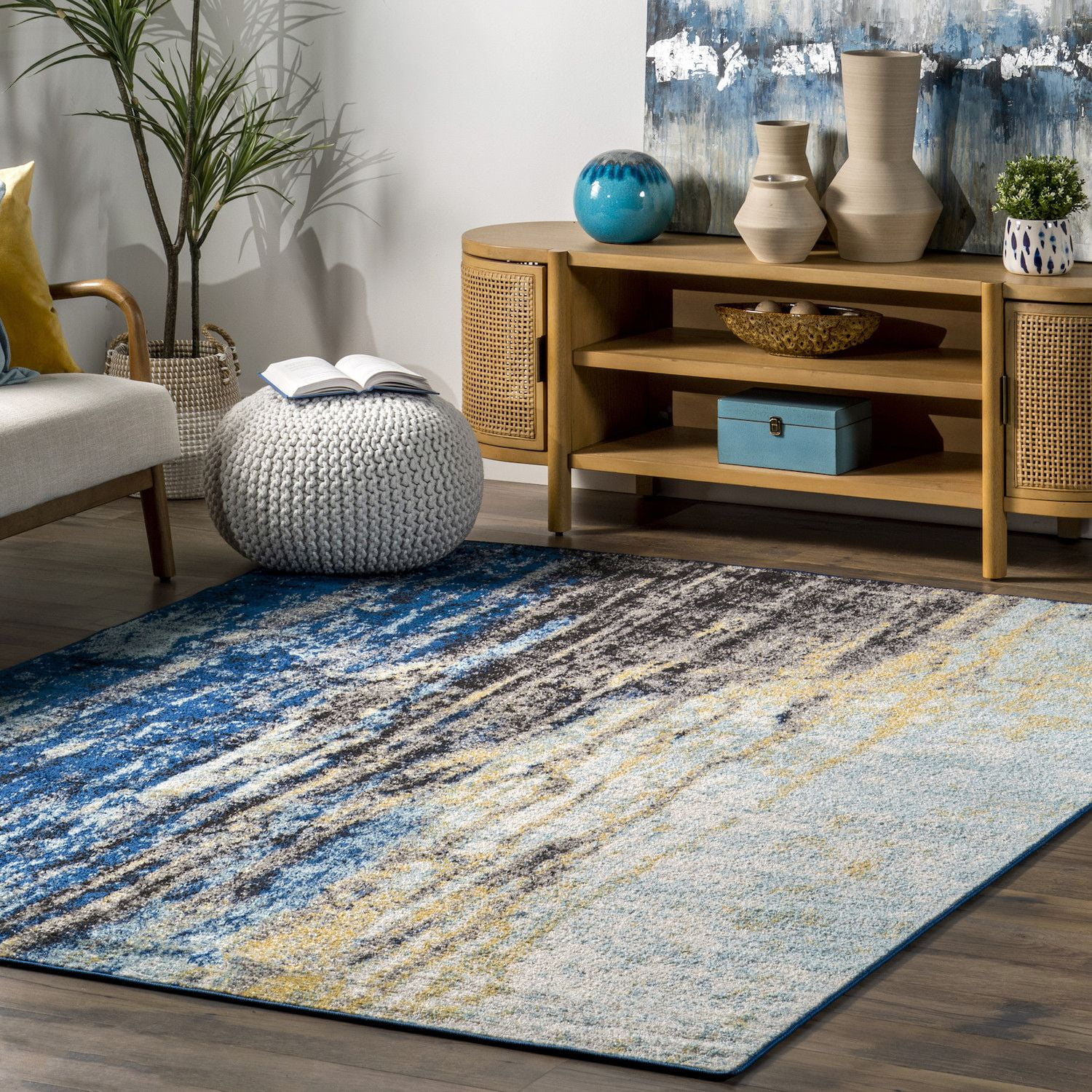nuLOOM Moroccan Barbara Area Rug, 5x8, Light Blue Barbara Moroccan Shag Area Rug