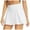 White, variant on Skirts for Women Elastic Waist with Pockets Inner Ruffles A Line Flowy Sports Skorts Black Casual Summer Athletic Skort XS