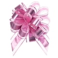thumbnail image 1 of 12pcs 9" Extra Large Pull Bow Metallic Gift Wrapping Bows Ribbon Organza Pink for Wedding Baskets Presents, 1 of 6