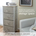 thumbnail image 4 of Simplify Adult Nonwoven 4 Drawer Storage Chest in Beige, 4 of 12