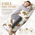 thumbnail image 4 of Naloa Cute Sloth Super Soft 20x60 Body Pillow Case,Long Side Hidden Zipper（PILLOWS ARE NOT INCLUDED）, 4 of 6