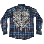 Xtreme Couture by Affliction Mens Button Down Shirt Stone Eagle