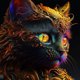 thumbnail image 1 of Pintura de diamante 5D DIY Kit de gato de taladro redondo completo Decoración del hogar Artesanía (K440) Hugtrwg Para estrenar, 1 of 9