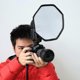 thumbnail image 1 of 20cm Universal Octangle Style Foldable Flash Light Diffuser Octagon Speedlight Diffuser Softbox Soft Box For Canon Nikon, 1 of 2