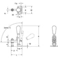 thumbnail image 2 of De-Sta-Co Toggle Clamp,Vert Hold,750 Lb,H 8.19 210-S, 2 of 2