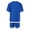 a-Blue42, variant on FINALGANG Boys Kids Two Piece Outfit Contrast Short Sleeve Crewneck T Shirt Loose Fit Pocketed Shorts Set Breathable Casual Summer Clothes Blue 7-8 Years