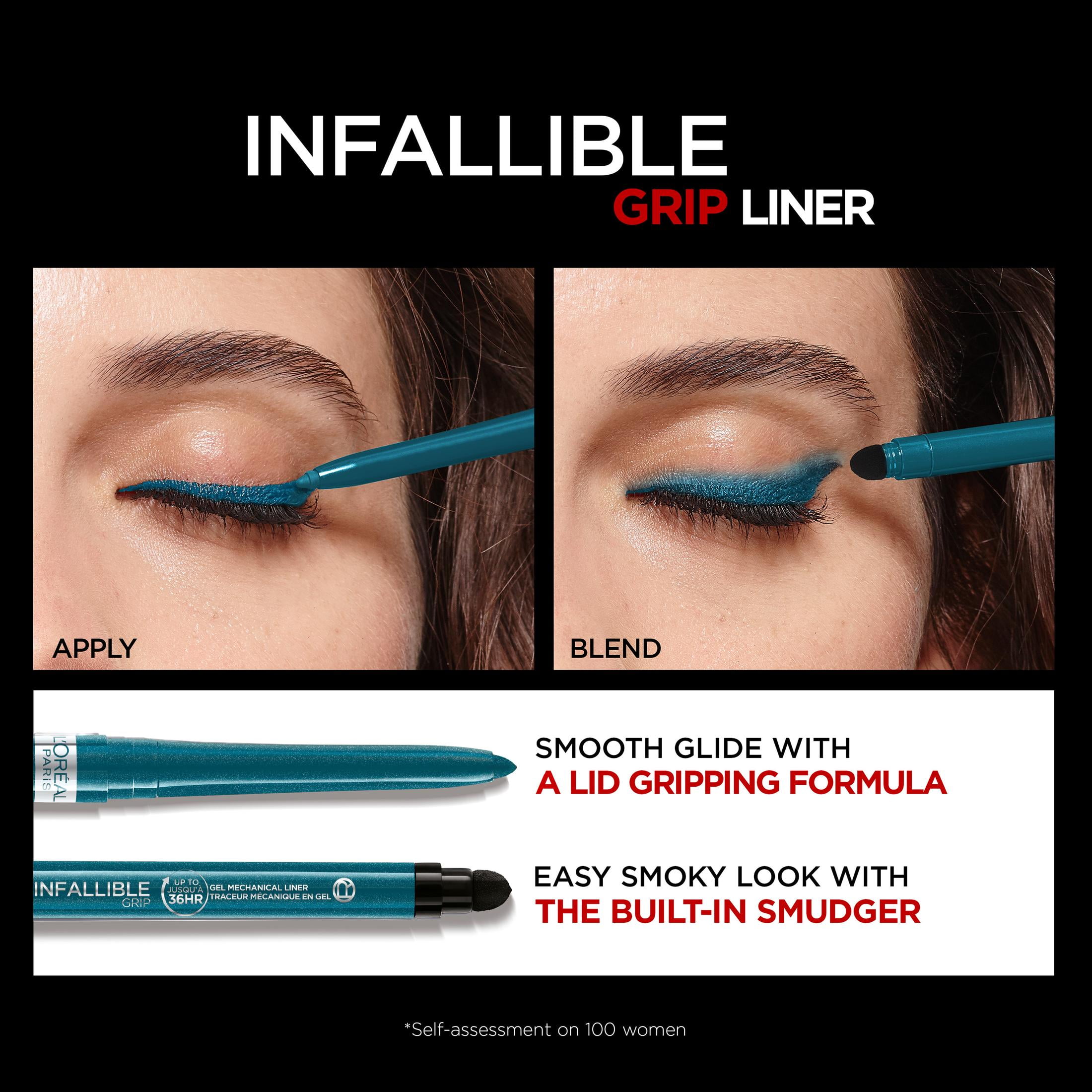 L'Oréal Paris Indefectible Eyeliner In Stay Blue – Wasserfester Kajal Mit Spitzer & Verwischer