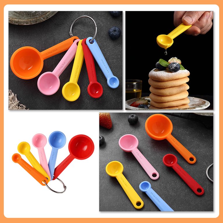 Silicone Measuring Spoon, Baking Measuring Scoops, Measuring Tools, Measuring  Spoons Cups, Baking Tool5 Pcs Silicone Measuring Spoon Practical Metering  Spoon Food Baking Measuring Spoon 