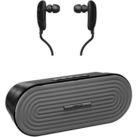 HMDX Kit HMDX HX-EP250BK Craze Bluetooth Earbuds with Microphone and HDMX HX-P205GY Rave Portable Bluetooth Speaker HMDX Kit HMDX HX-EP250BK Craze Bluetooth Earbuds with Microphone and HDMX HX-P205GY Rave Portable Bluetooth Speaker