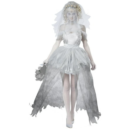 Gothic Womens Ghostly Bride Costume size Medium 8-10