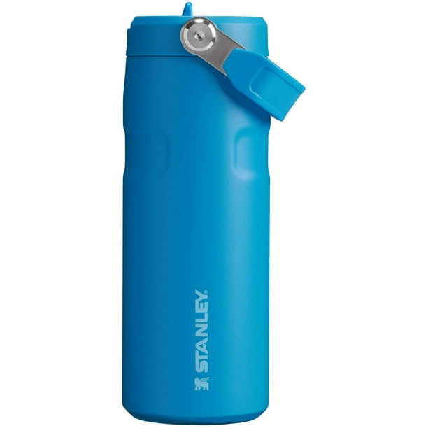 Botella de agua Stanley IceFlow Flip Straw 2.0, 500 ml, color azul