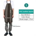 thumbnail image 1 of Waterproof Oilproof PVC Leather Heavy Duty Apron For Cleaner Kitchen Multi-Sizes, 1 of 4