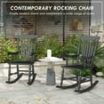 thumbnail image 2 of Spaco Porch Rocker Chairs Set of 2, 350 lbs. Wooden Rocking Chairs with High Back for Outdoor as Backyard, Lawn, Garden, Black, 2 of 11