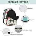 thumbnail image 4 of Donut-Themed Campus Backpack - Stylish & Lightweight Bag for Students & Professionals, Donut Print, Roomy Compartment, Ergonomic Shoulder Straps, Perfect Donut Gift, 4 of 6