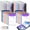 12* Landscape + 12* Portrait, variant on 11 Hole Expanding File Pockets, Horizontal & Vertical Plastic Envelopes for 2/3/4 Ring Binder, Thick Reusable Binder Folders with Snap Closure & Labels, Holds 200 Sheets