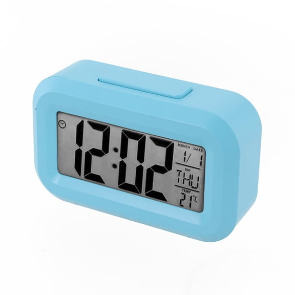 Alarm Clock Digital Alarm Clock 9*2.5*5.5 Cm Date Temperature Display Snooze Mode Desktop Decor Household Supplies