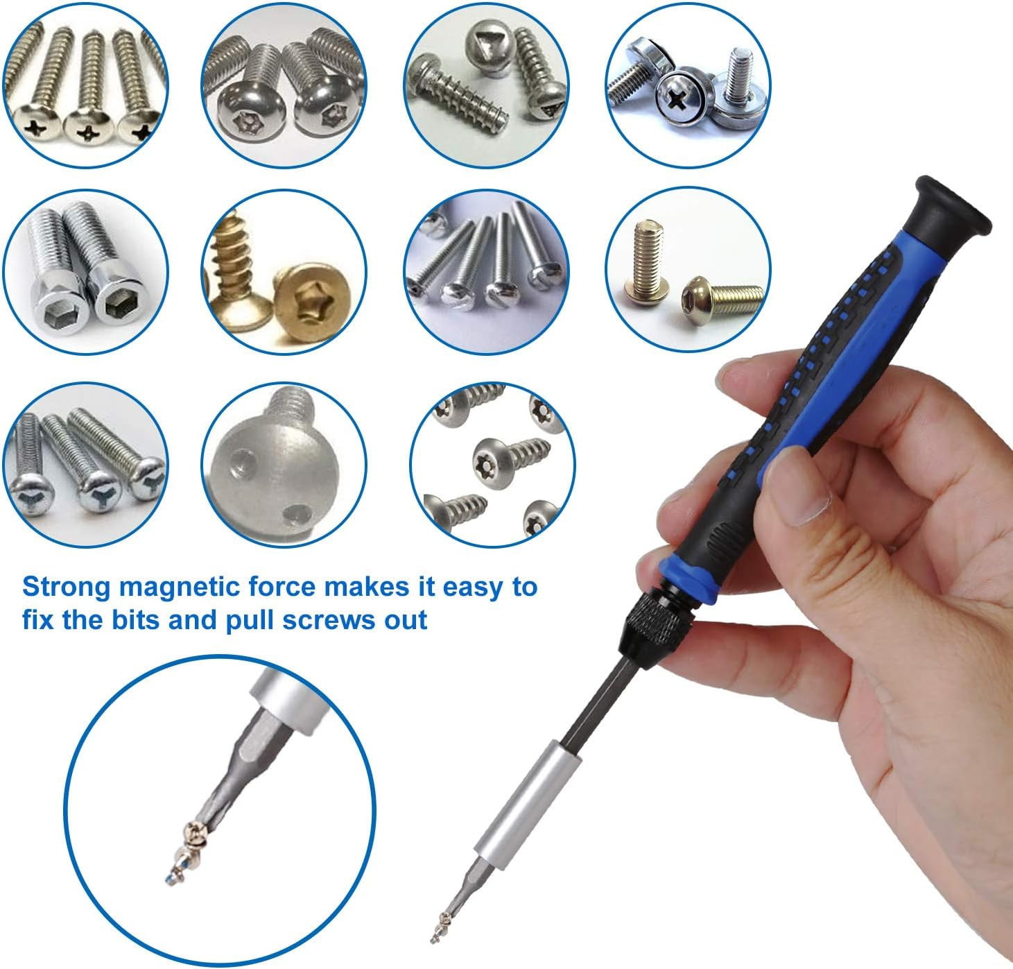 136 in 1 Electronics Repair Tool Kit Professional Precision Screwdriver Set Magnetic Drive Kit with Portable Bag