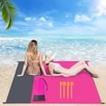 thumbnail image 2 of Tapis de Camping Extérieur Pique-Nique Portable Pliable Tapis de Plage Couleur Assortie, 2 of 4