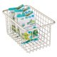 thumbnail image 1 of InterDesign Cesta de Alambre para Almacenamiento con Asas para Armarios de Cocina, Despensa y Baño, Satinado, 10 x 6 x 5, 1 of 8