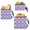 Lavender Lilac Gingham, variant on Dailycode 3 Pack Reusable Ziploc Bags Leakproof Sandwich Snack Freezer Bags, Black Brown Blue Marble
