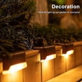 thumbnail image 2 of 4 Pack Solar Deck Lights Led Solar Step Lights Waterproof Fence Lights For Outdoor Steps Fence, 2 of 3