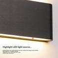 thumbnail image 5 of Aplique de Pared LED Lámpara de Pared Exterior Impermeable Lámparas de Pared para Interiores Accesorios de Iluminación Sala de Estar Dormitorio Pasillo Corrido Negro S, 5 of 5