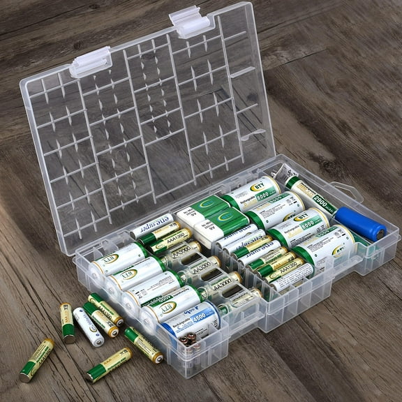 YSNOOWE Prevent Sliding Battery Case Hard Plastic 1Pack