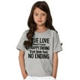 thumbnail image 3 of True Love Quote Cute Valentines Day Girls Kids T Shirt Tees Teen Brisco Brands XS, 3 of 6