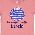 thumbnail image 4 of Inktastic I'm So Cute, I Must Be Greek Sunflower Boys or Girls Baby T-Shirt, 4 of 5