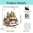 thumbnail image 6 of YiJuHui 1pcs Christmas Carousel & Castle Ornaments, Acrylic Festive Decor with Stand for Home Display, Holiday Tabletop Decorations, Durable & Lightweight, 6 of 7