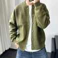 thumbnail image 5 of Suéter para hombre Otoño e invierno Cárdigan de punto para hombre Moda coreana Color sólido Y2k Abrigos de alta calidad Reseñas Ropa Estilo Top, 5 of 5