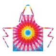 thumbnail image 2 of Colorful Tie Dye Mandala Pattern Apron-Garden Aprons for Women with Pockets-Cotton Linen Waterproof Kitchen Cooking Gardening Aprons Adjustable for Kitchen,Cooking,BBQ and Salon 33x27 Inch, 2 of 7