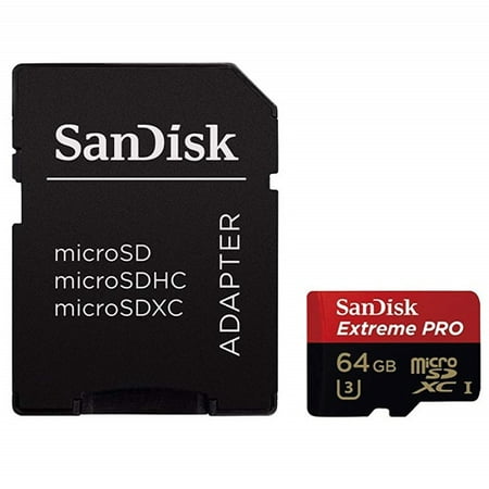 UPC 619659119447 product image for 64GB Sandisk Extreme PRO UHS-I/U3 microSDHC Memory Card 95MB/sec | upcitemdb.com