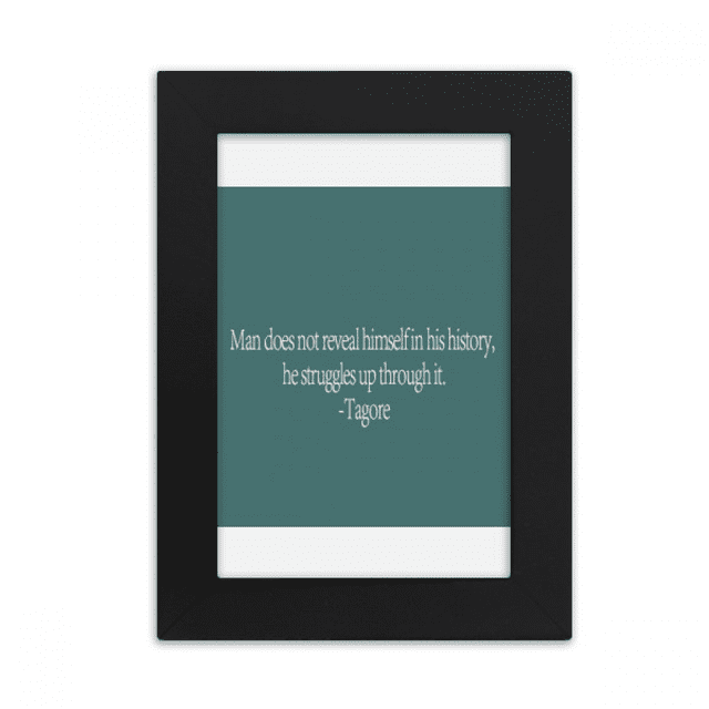 Qoutes Healing Sentences Man Never Reveal History Desktop Photo Frame Picture Display Art Painting Exhibit