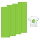 thumbnail image 1 of Uxcell 4 Hojas de Vinilo Puff 3D Transferencia de Calor 12x3.4 Pulgadas Verde Claro para Camisetas y Proyectos de Tela DIY, 1 of 7