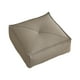 thumbnail image 1 of Cojín de suelo, cojines de tatami, cojín cuadrado para asiento de silla, cojín de suelo de futón de cuero PU, cojín de patio para silla de oficina, Gris oscuro, 1 of 8