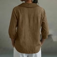 thumbnail image 4 of Plus Size Long Sleeve Tops For Women 3/4 Sleeve Collared Blouses For Women Casual Fall Tops Pullover Shirts Womens Plus Size Tunic, 4 of 7