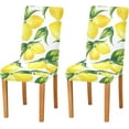 thumbnail image 2 of Dining Chair Covers Yellow Lemons Chair Slipcovers Washable Removable Chair Cover Protector for Home, Restaurant, Hotel, Ceremony, Banquet Wedding Party 4PCS, 2 of 6