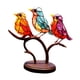 thumbnail image 1 of Adorno de escritorio de pájaros en rama, estatuas de pájaros, obra de arte artesanal, escultura de pájaros de Metal, decoración del hogar para mesa 16cmx20cmx8cm Gloria Estatua de escritorio, 1 of 9