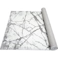thumbnail image 5 of HR Ultra-Soft Cobalt White and Shadow Shaggy Rug with Elegant Marble Pattern  Luxurious High Pile Area Rug for Contemporary Home Dcor, 5 of 5