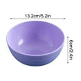 thumbnail image 3 of BingTong Straw Bowl Cereal Bowl, Snack Bowls, Small Bowl For Dessert Fruit, Microwave Dishwasher Safe Reusable Plastic Bowl, Household Instant Tableware Bowl Pack of 1 Purple, 3 of 7