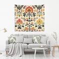 thumbnail image 2 of Yayeee Tapestry Wall Hanging for Bedroom 60" x 51" Living Room Home Wall Art Decor, Beige Floral, 2 of 7