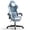 Blue, variant on Lointain White Gaming Chair with Footrest, Ergonomic Gamer Game Chair for Adult, Reclining Office Chair with Massage Lumbar Support, Computer Chair, White