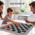 thumbnail image 4 of Realplay 3-in-1 Giant Board Game – Checkers Board Game, Super Tic Tac Toe & Tic Tac Toe, Family Board Games for Indoor & Outdoor Play, 4 of 9
