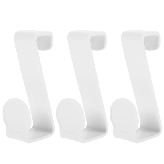 FRCOLOR Potty Hook 3pcs Potty Seat Hook Z shaped Hook Organizing Hook Household Bathroom Hanger,3.94"X1.57"X1.1"