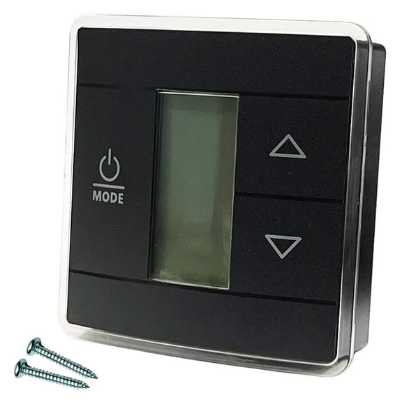 3316250.712 RV Single Zone Wall Thermostat Compatible with Dometic RV/Camper Conditioners w/LCD Display, Cool/Furnace/Heat Strip, Three Input Areas, Bright Blue Backlight Self-extinguishing