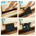 thumbnail image 5 of EEEKit Couch Remote Control Holder, Bedside Caddy with Water Bottle Holder, Non-Slip Recliner Sofa Armrest Arm Chair Organizer for Magazines, Eyeglasses, iPad, Phone, Black, 5 of 7