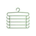 thumbnail image 1 of Dvruxg 5-Tier Multifunctional Pants Hanger Rack - Space Saving Closet Organizer for Pants, Belts & Ties - Durable Plastic Clips, 1 of 5